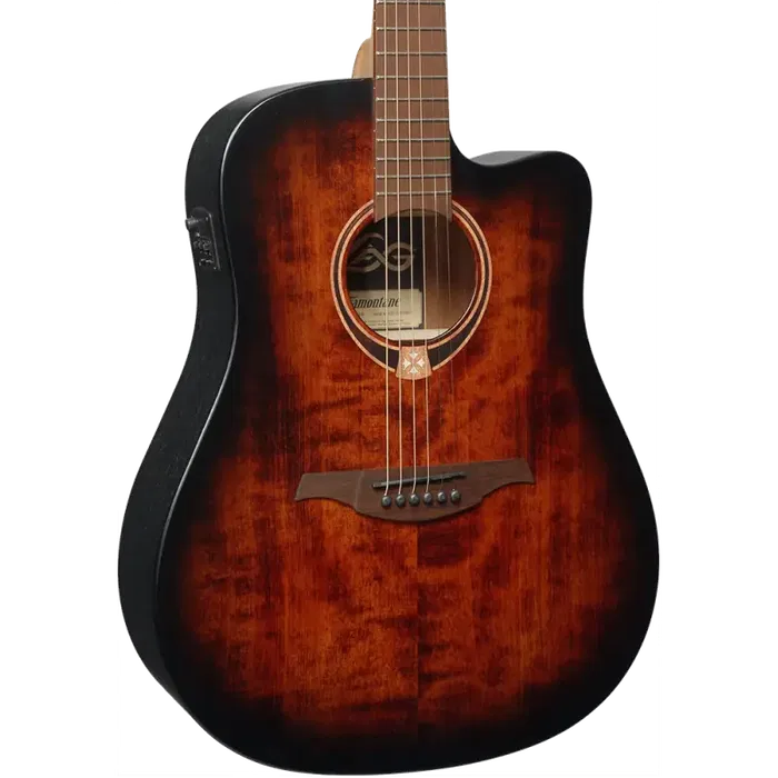 LAG Guitarra Cústica Electroacústica Tramontane 70 A/E Dreadnought Cutaway Sunburst LAG Guitarra Cústica Electroacústica Tramontane 70 A/E Dreadnought Cutaway Sunburst