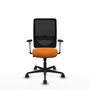 PIQUERAS Y CRESPO Silla de oficina Zulema Naranja y Negro