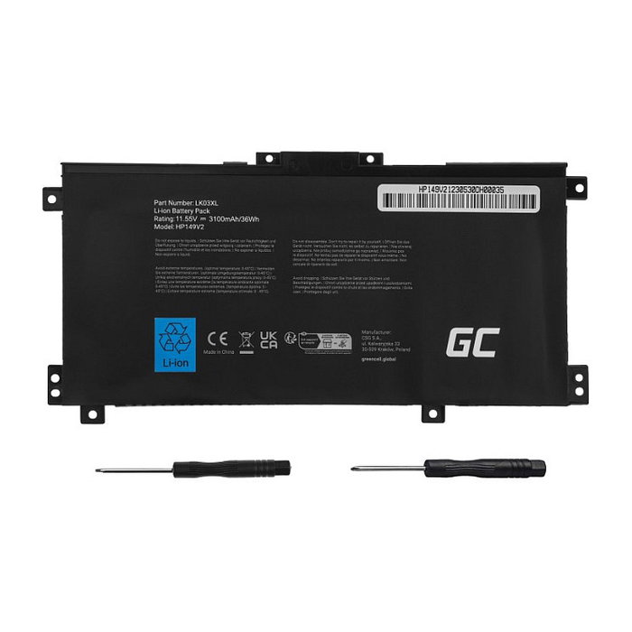 Green Cell Batería LK03XL para HP Envy x360 15-BP, 15-BP000, 15-BP100, 15-CN, 17-AE, 17-BW