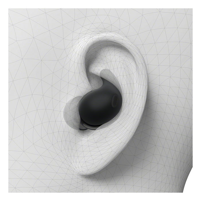 SONY LinkBuds Fit WFLS910NB - Auriculares True Wireless Intraaurales Negro con Cancelación de Ruido Híbrida, IPX4, Bluetooth 5.3, Google Assistant/Apple Siri y Carga Rápida
