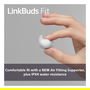 SONY LinkBuds Fit WFLS910NB - Auriculares True Wireless Intraaurales Negro con Cancelación de Ruido Híbrida, IPX4, Bluetooth 5.3, Google Assistant/Apple Siri y Carga Rápida