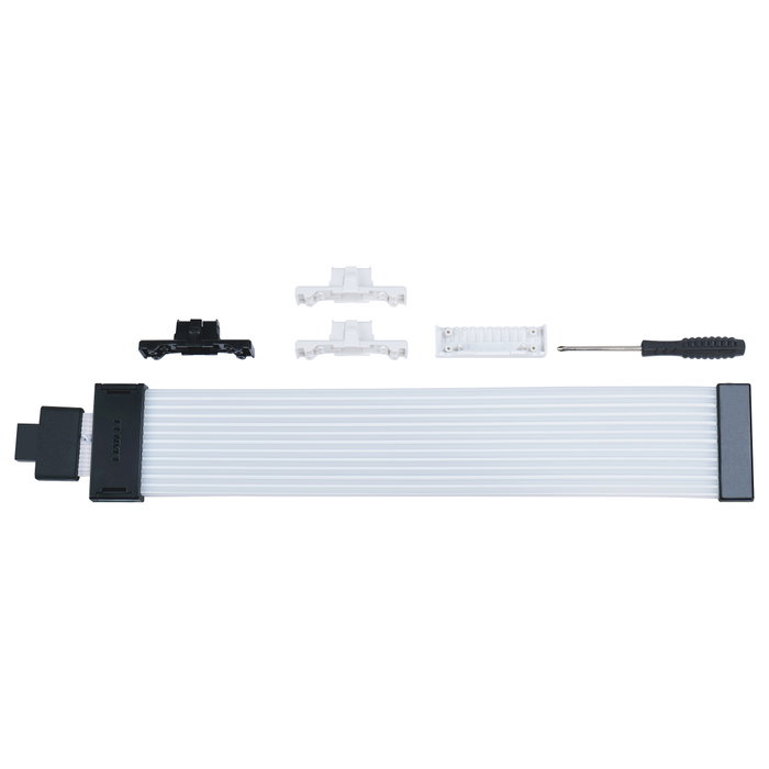 Lian Li Strimer Wireless Cable de extensión para GPU 12+4-pin (12V-2X6) ARGB Wide Black, transparente