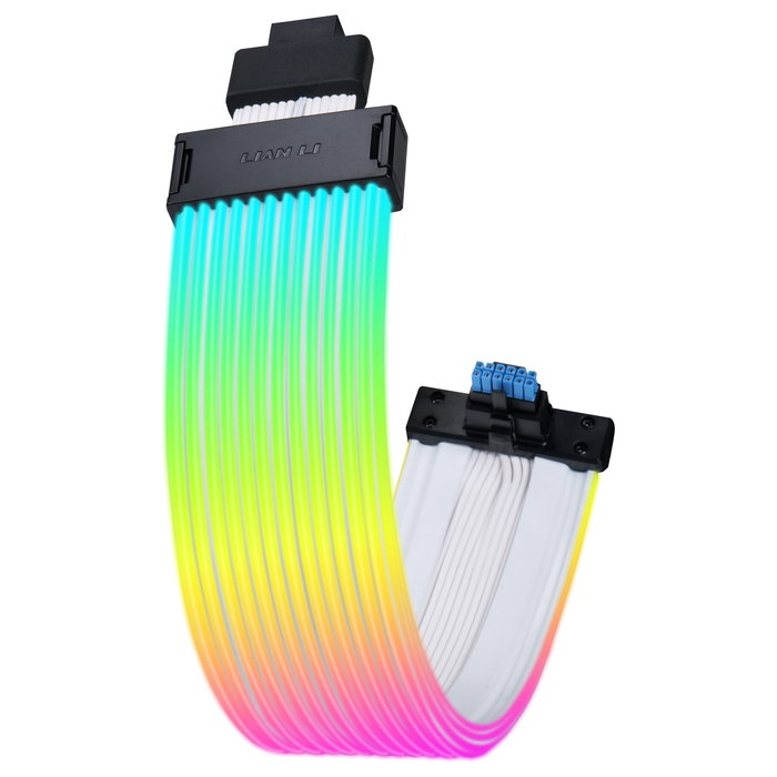 Lian Li Strimer Wireless Cable de extensión para GPU 12+4-pin (12V-2X6) ARGB Wide Black, transparente