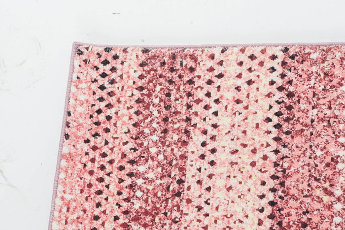 DKD Home Decor Alfombra de Poliéster Rosa 60x240x0,7 cm DKD Home Decor Alfombra de Poliéster Rosa 60x240x0,7 cm