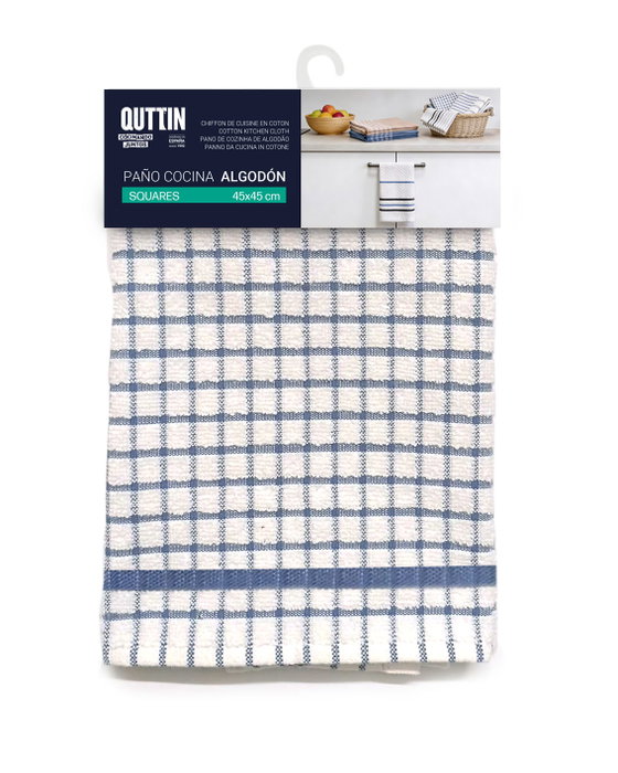 Quttin Set de Paños de Cocina Cuadrados de Algodón 45x45 cm Quttin Set de Paños de Cocina Cuadrados de Algodón 45x45 cm
