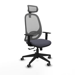PIQUERAS Y CRESPO Silla de oficina Cilanco con mecanismo Sincro/Traslack Gris