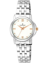 RADIANT Reloj RA453202 para Mujer con Esfera Gris y Correa Plateada/Gris