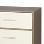 Max Home Cómoda de 8 cajones en blanco y madera