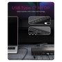 ICY BOX Docking Station IB-DK7401-CU31 Multi, USB-C 3.2 Gen 2, 8K 144Hz, 4x USB-A 3.2, 4x USB-C PD 140W, Ethernet 2.5Gb, HDMI, DisplayPort, Lector SD, Negro