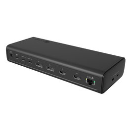 ICY BOX Docking Station IB-DK7401-CU31 Multi, USB-C 3.2 Gen 2, 8K 144Hz, 4x USB-A 3.2, 4x USB-C PD 140W, Ethernet 2.5Gb, HDMI, DisplayPort, Lector SD, Negro