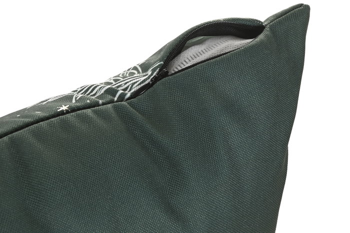 DKD Home Decor Funda Cojin Navidad Alpina Blanco Verde Algodon Viscosa 45 x 45 cm (4 Unidades)