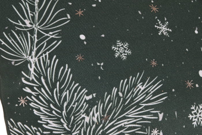 DKD Home Decor Funda Cojin Navidad Alpina Blanco Verde Algodon Viscosa 45 x 45 cm (4 Unidades)