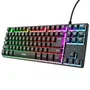 Trust GXT 833 Thado Teclado Español Compacto USB 2.0 Cable 1.5m Iluminación RGB Negro