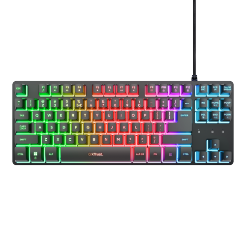 Trust GXT 833 Thado TKL Teclado Gaming RGB Español Negro