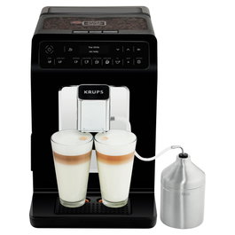 Krups Evidence EA8918 Máquina de café espresso automática con molinillo y espumador de leche - Negra