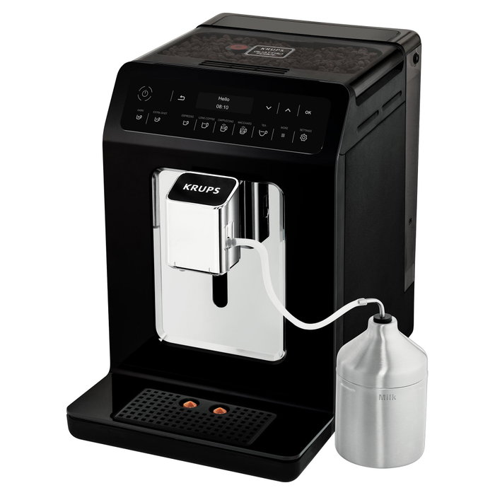 Krups Evidence EA8918 Máquina de café espresso automática con molinillo y espumador de leche - Negra