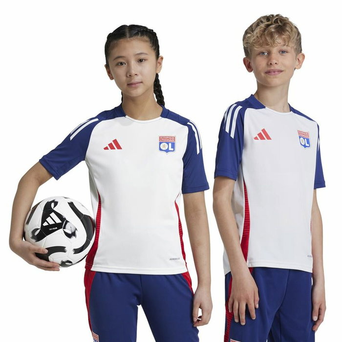 Camiseta de Fútbol de Manga Corta para Niños Adidas Tiro24 Azul (9-10 Años) Camiseta de Fútbol de Manga Corta para Niños Adidas Tiro24 Azul (9-10 Años)