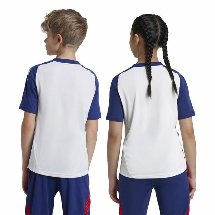 Camiseta de Fútbol de Manga Corta para Niños Adidas Tiro24 Azul (9-10 Años) Camiseta de Fútbol de Manga Corta para Niños Adidas Tiro24 Azul (9-10 Años)