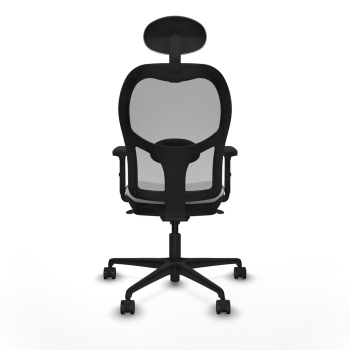 PIQUERAS Y CRESPO Silla de oficina Jorquera con mecanismo Sincro, Blanco y Gris PIQUERAS Y CRESPO Silla de oficina Jorquera con mecanismo Sincro, Blanco y Gris