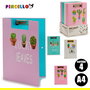Carpeta con Pinza y Goma A4 Cactus Surtidos Pincello 2 x 32 x 23 cm (Set de 36)