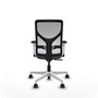 PIQUERAS Y CRESPO Silla de oficina Motilla con mecanismo Sincro, Gris y Blanco