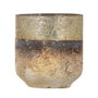 Jarrón Gris-Blanco Cristal Decoración 9 X 9 X 10 cm (Set de 3)