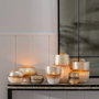 Jarrón Gris-Blanco Cristal Decoración 9 X 9 X 10 cm (Set de 3)