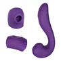 Honey Play Box Angel 3 en 1: Chupador de Clítoris, Vibrador de Punto G y Lengua, Morado