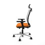 PIQUERAS Y CRESPO Silla de oficina Haches Naranja y Blanco
