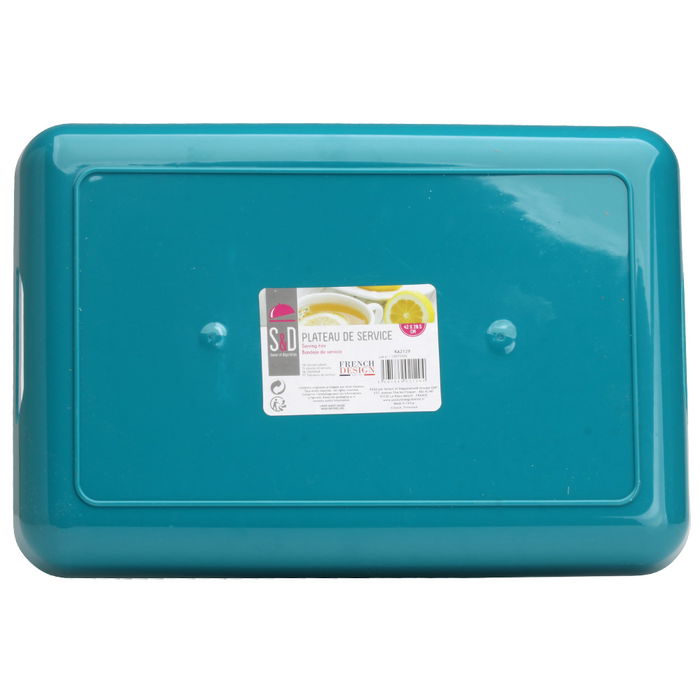 Saveur et Degustation Bandeja Lacada Rectangular 42,5x29x5,1 cm con Asas Integradas