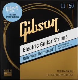 Gibson EB Cuerdas Eléctrica Nickel Brite Wire "Reinforced" Medium 11-50