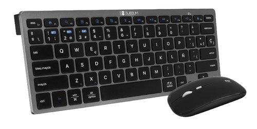 Subblim Combo Multidispositivo Compacto Gris/Negro SUBKBC-OCO020