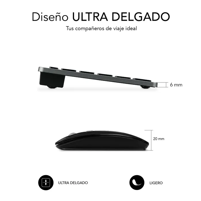 Subblim Combo Multidispositivo Compacto SUBKBC-OCO020 Gris/Negro Subblim Combo Multidispositivo Compacto SUBKBC-OCO020 Gris/Negro