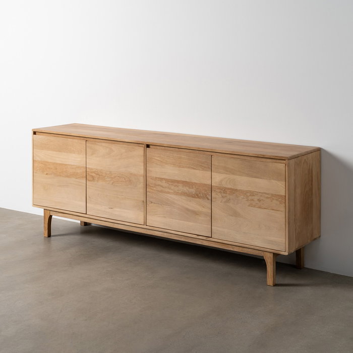 Aparador Natural Madera de Mango Salón 200 X 45 X 76 cm Aparador Natural Madera de Mango Salón 200 X 45 X 76 cm