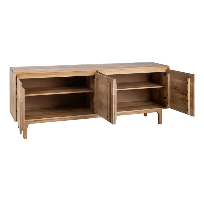 Aparador Natural Madera de Mango Salón 200 X 45 X 76 cm Aparador Natural Madera de Mango Salón 200 X 45 X 76 cm