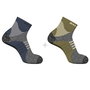 Calcetines Deportivos Salomon X Ultra Access Quarter Oliva 2 pares