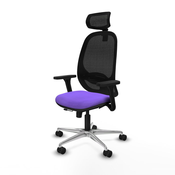PIQUERAS Y CRESPO Silla de oficina Cilanco con mecanismo Sincro/Traslack, Lila y Negro PIQUERAS Y CRESPO Silla de oficina Cilanco con mecanismo Sincro/Traslack, Lila y Negro