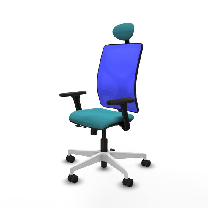 PIQUERAS Y CRESPO Silla de oficina Motilla con mecanismo Sincro/Traslack, Turquesa y Azul PIQUERAS Y CRESPO Silla de oficina Motilla con mecanismo Sincro/Traslack, Turquesa y Azul