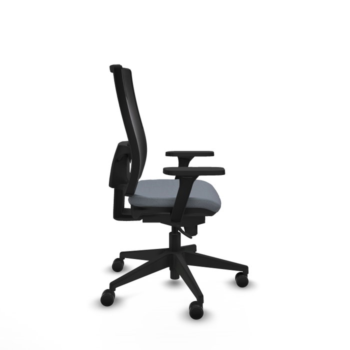 PIQUERAS Y CRESPO Silla de oficina Horna con Mecanismo Sincro, Gris y Negro