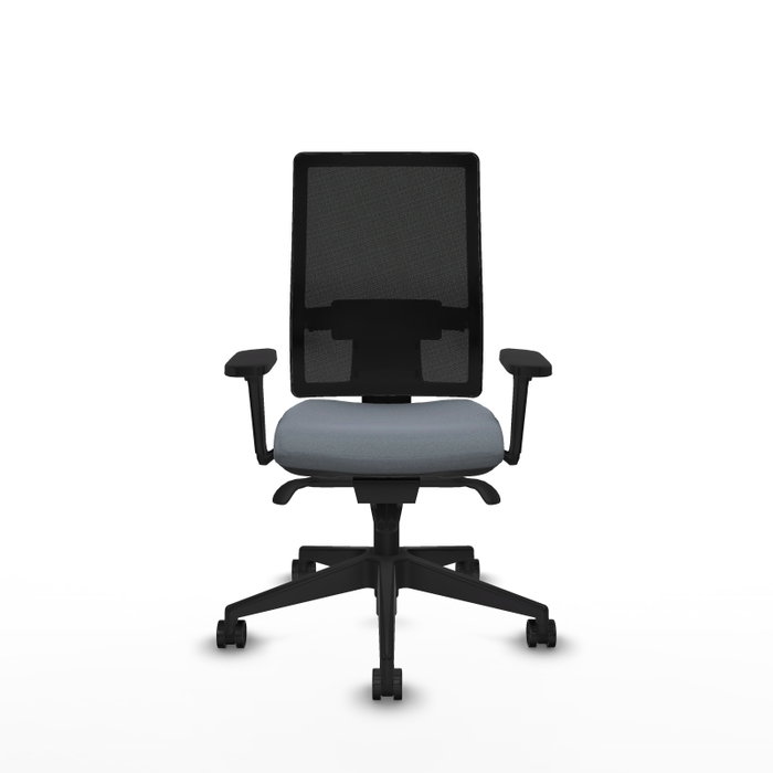 PIQUERAS Y CRESPO Silla de oficina Horna con Mecanismo Sincro, Gris y Negro