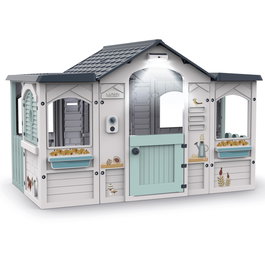 Luma House Casa de Juego Luz y Sonido 89656 para Niños +2 años con Ventanas, Buzón y Montaje Click-Clack