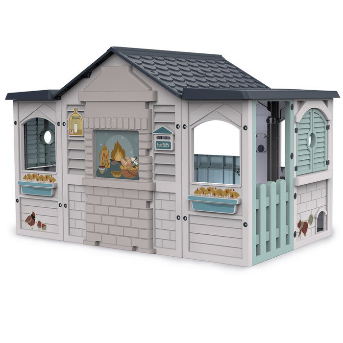 Luma House Casa de Juego Luz y Sonido 89656 para Niños +2 años con Ventanas, Buzón y Montaje Click-Clack