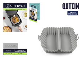 Quttin Base Silicona Airfryer con Separador Ø 20 cm (24 Unidades)