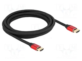 DeLOCK Cable HDMI Ultra High Speed 8K 60 Hz 48 Gbps Rojo 3 m