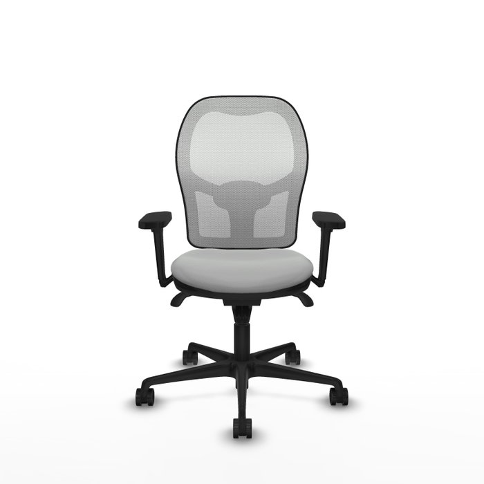 PIQUERAS Y CRESPO Silla de oficina Jorquera con mecanismo Sincro Gris claro y Blanco PIQUERAS Y CRESPO Silla de oficina Jorquera con mecanismo Sincro Gris claro y Blanco