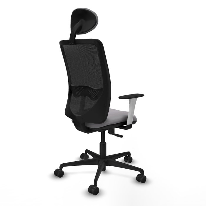 PIQUERAS Y CRESPO Silla de oficina Zulema con mecanismo Sincro, Gris y Negro