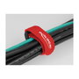 DeLOCK Bridas de cable con gancho y lazo L 280 x AN 38 mm rojo (3 unidades)