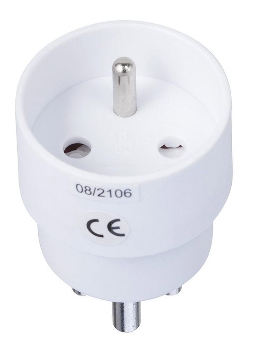 MicroConnect Adaptador de corriente Schuko a DK