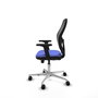 PIQUERAS Y CRESPO Silla de oficina Jorquera con mecanismo Sincro/Traslack, Azul claro y Negro