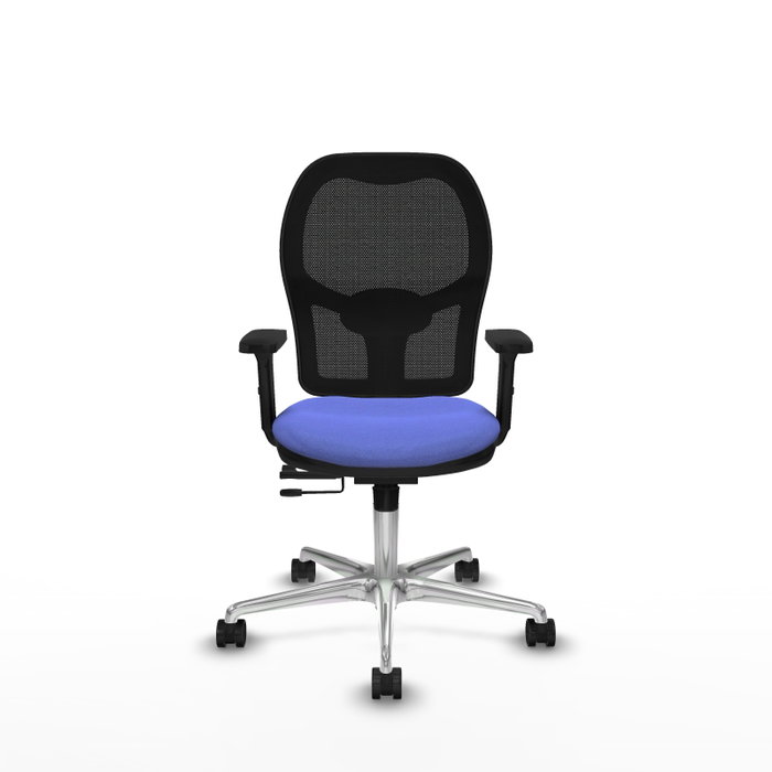 PIQUERAS Y CRESPO Silla de oficina Jorquera con mecanismo Sincro/Traslack, Azul claro y Negro PIQUERAS Y CRESPO Silla de oficina Jorquera con mecanismo Sincro/Traslack, Azul claro y Negro